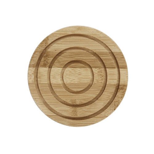 WOOD COASTER ROUND SHAPE (NATURAL)